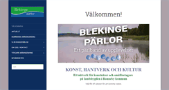 Desktop Screenshot of blekingeparlor.se